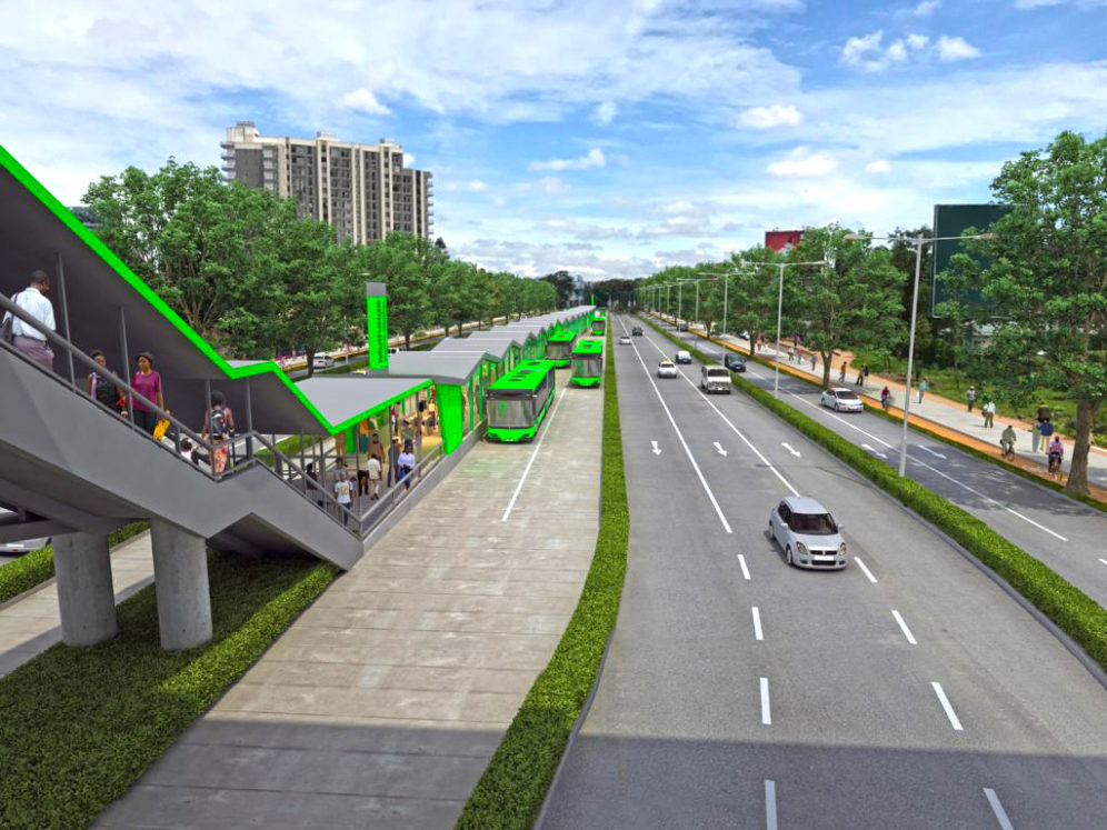 Nairobi Thika road BRT rendering photo