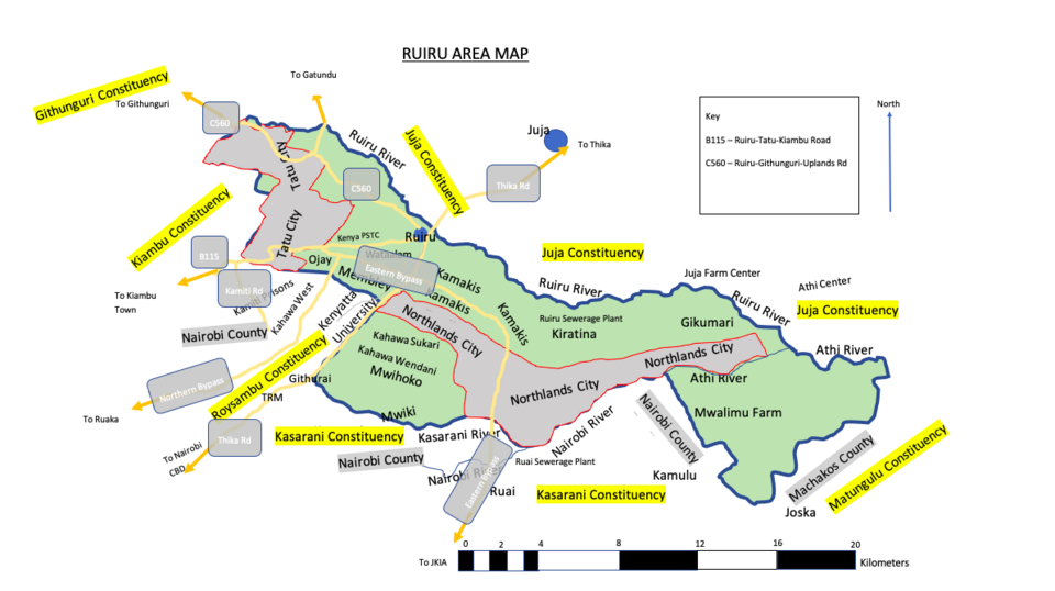 Ruiru area tatu city location