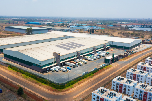 Bird's-eye view of the Tatu City logistics park