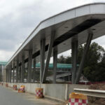 Thika road BRT project bus stop along the superhighway.