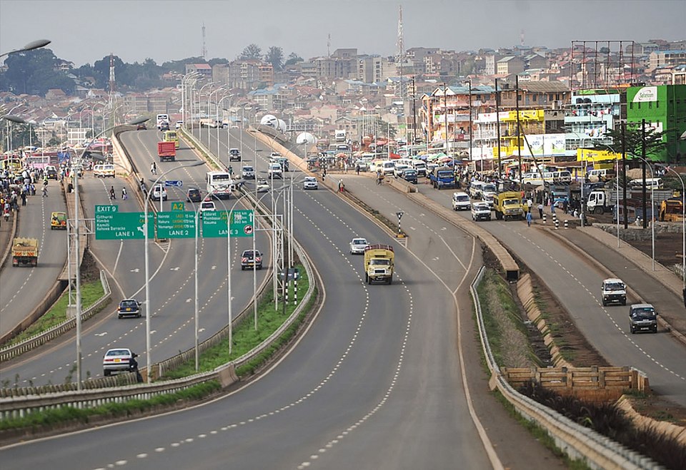 Thika Road section at Githurai area 