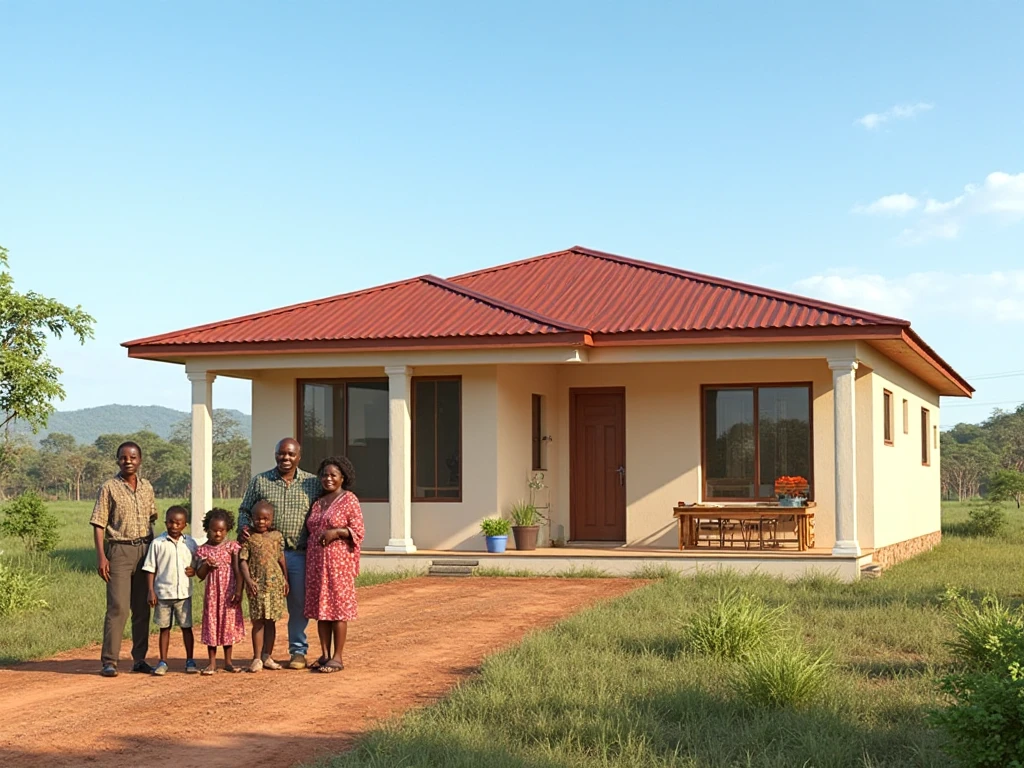 Complete house after getting the Cost of building a 3-bedroom house right in rural Kenya. 