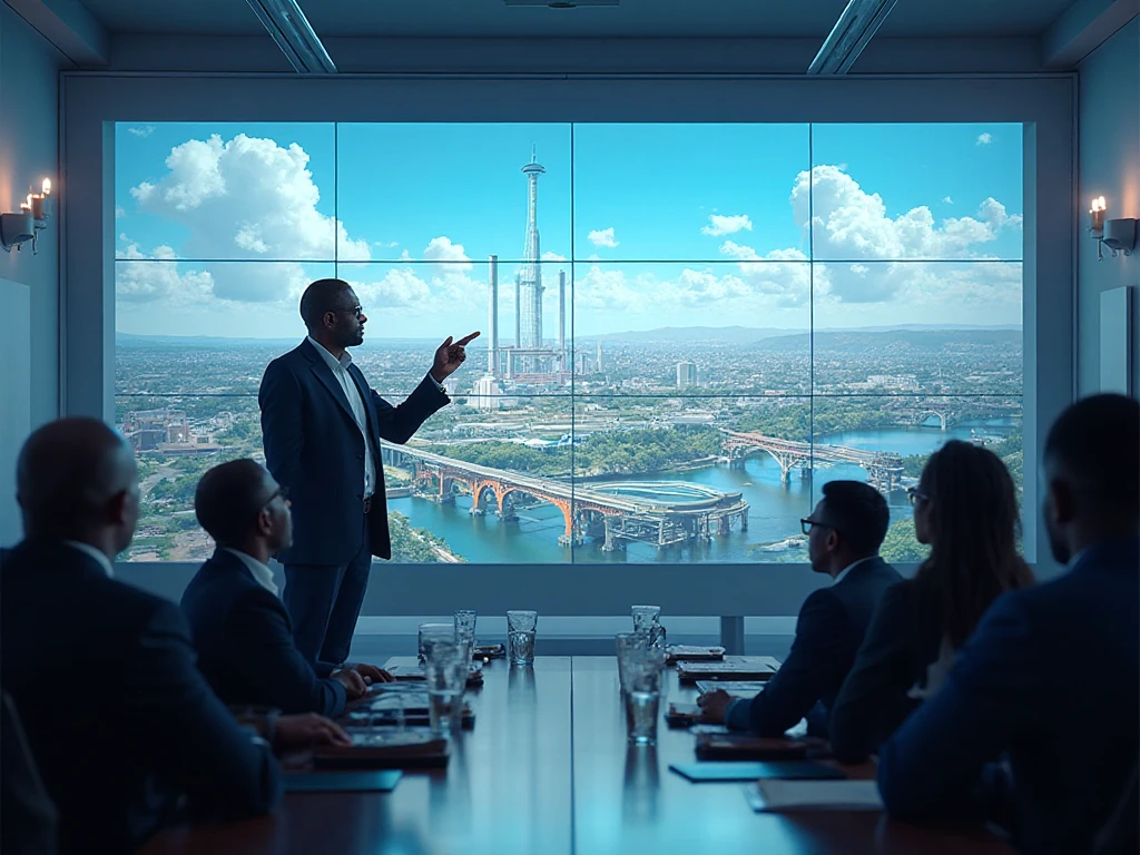 A professional engineer at a boardroom meeting. How to register as an engineer in Kenya. 