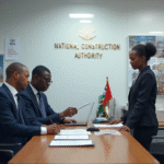 NCA contractor registration in progress at an NCA office.