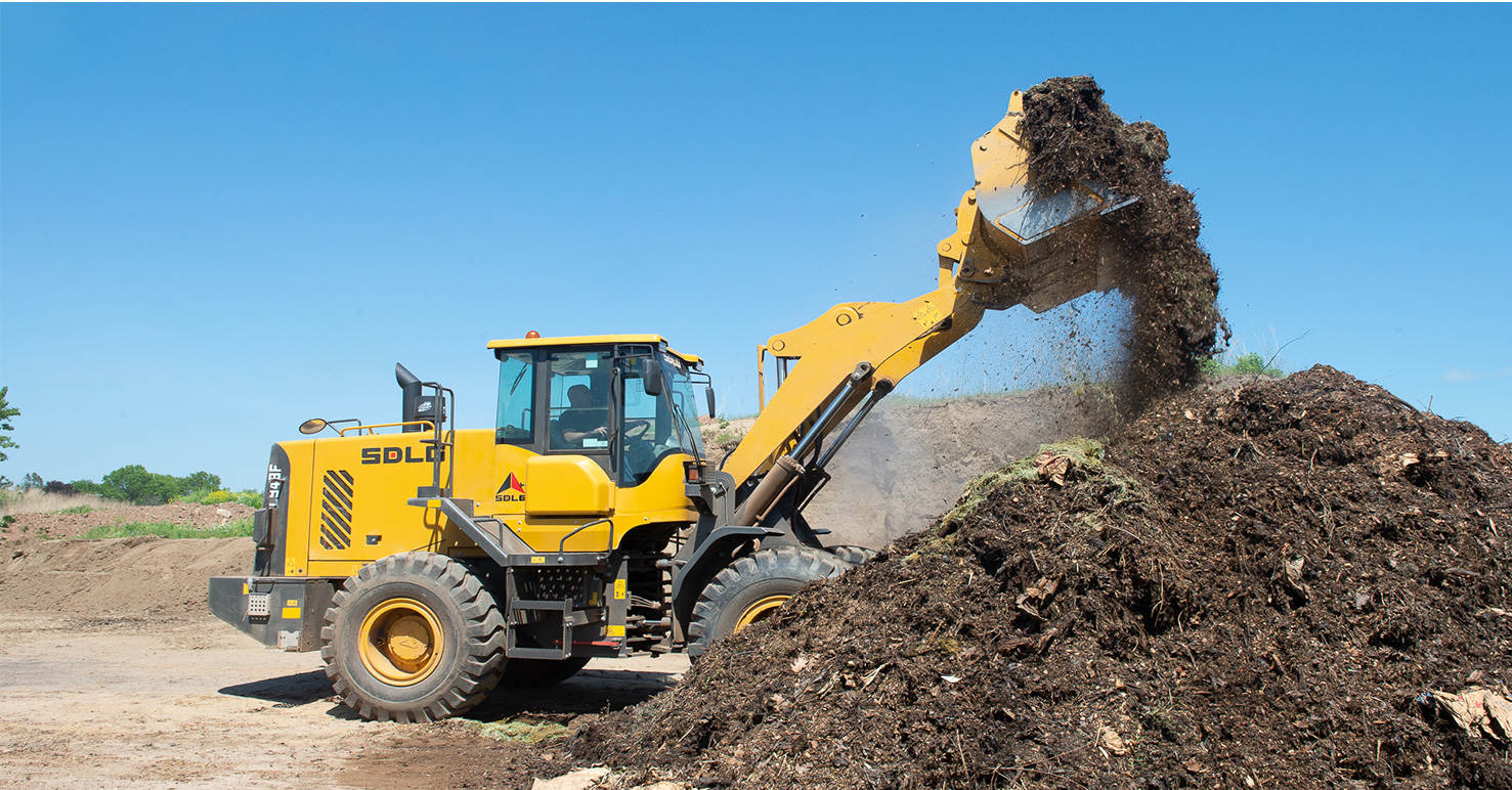 SDLG wheel loader in operation