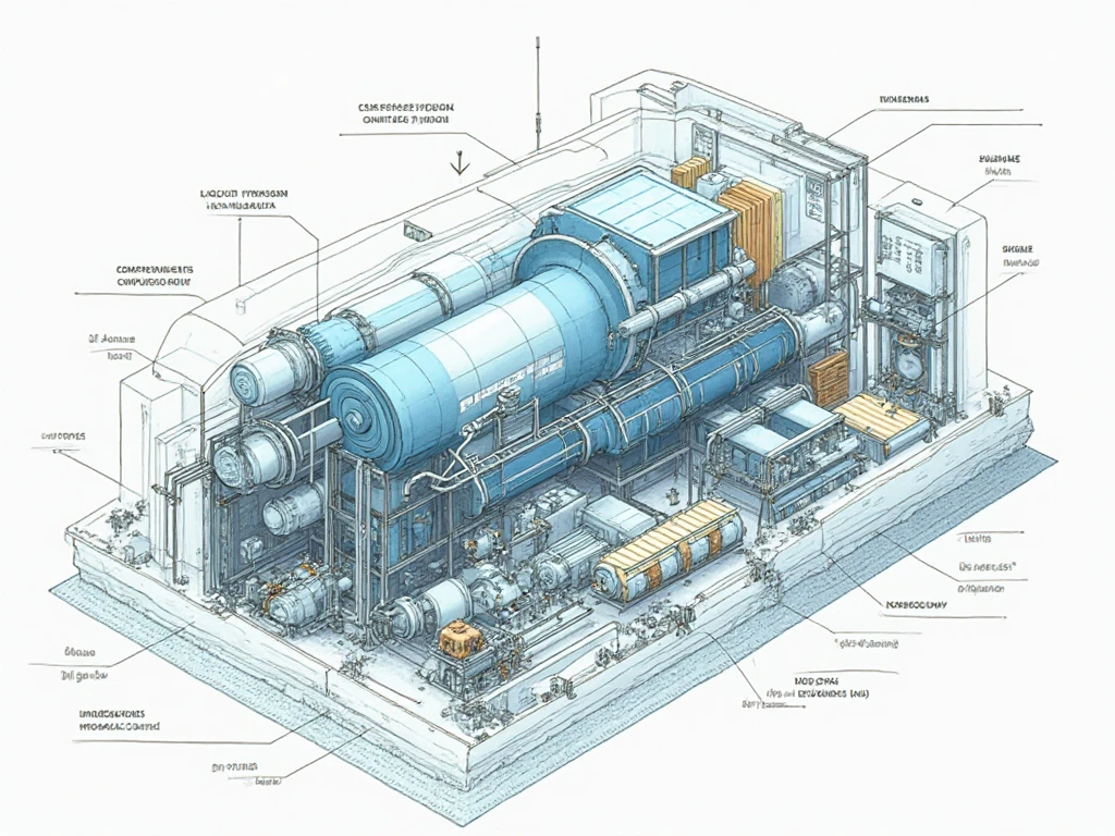 A technical drawing of a hydrogen infrastructure.