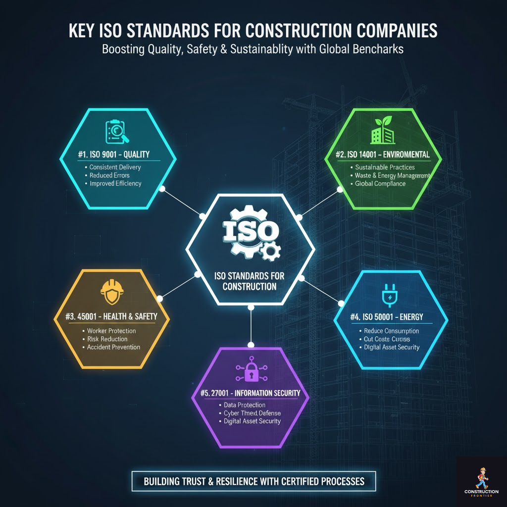 Key ISO certifications for Construction Companies