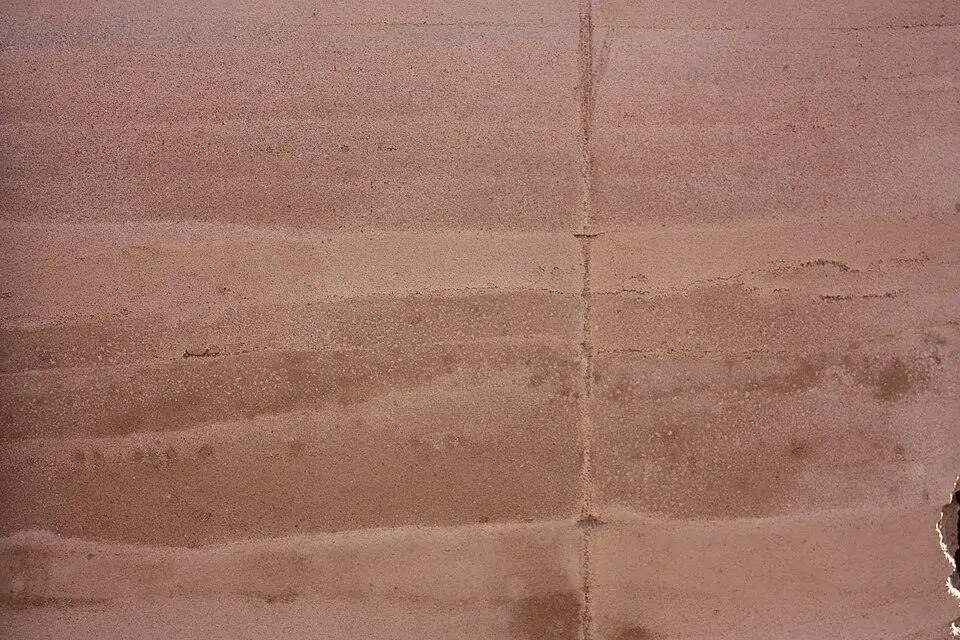 Rammed Earth surface: Green building materials