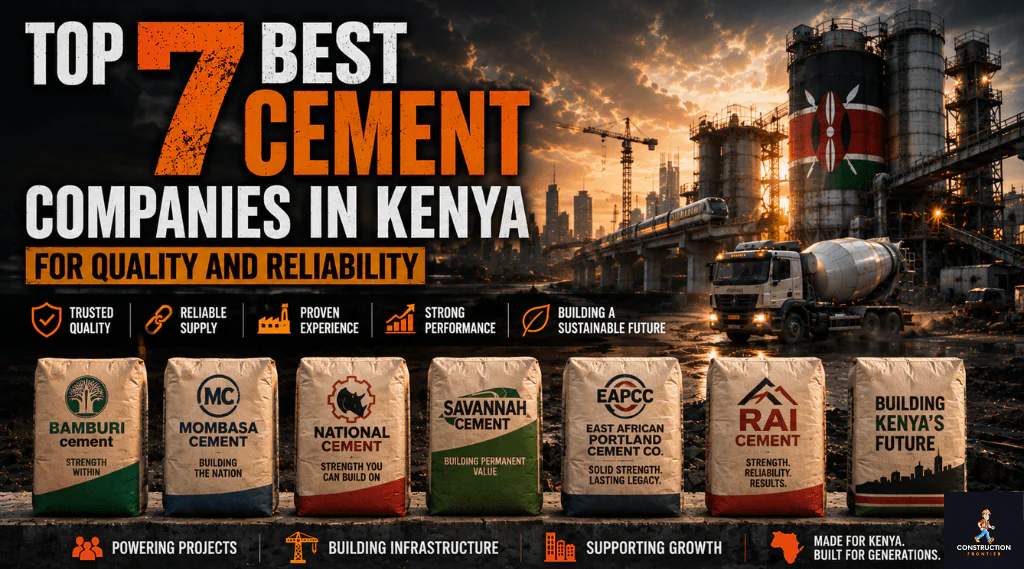Top 7 Best Cement Companies in Kenya for Quality and Reliability