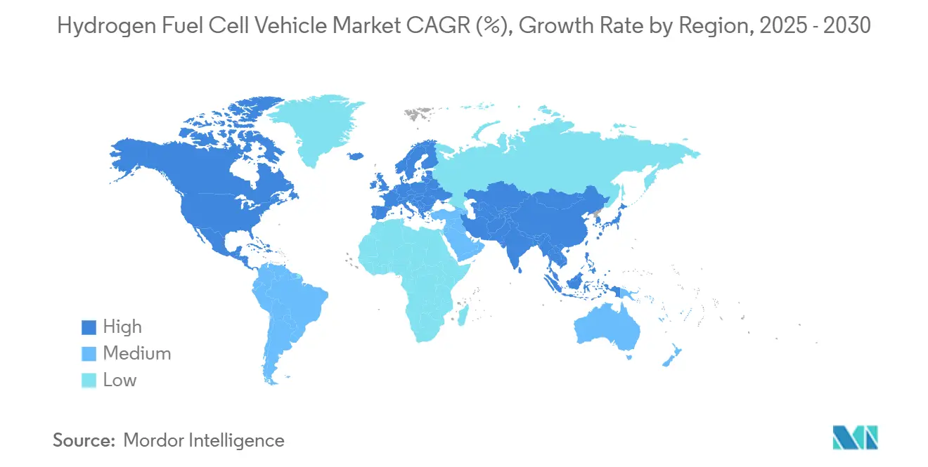Global coverage and market of hydrogen infrastructure 