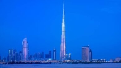 The Burj Khalifa tops the tallest buildings in the world.