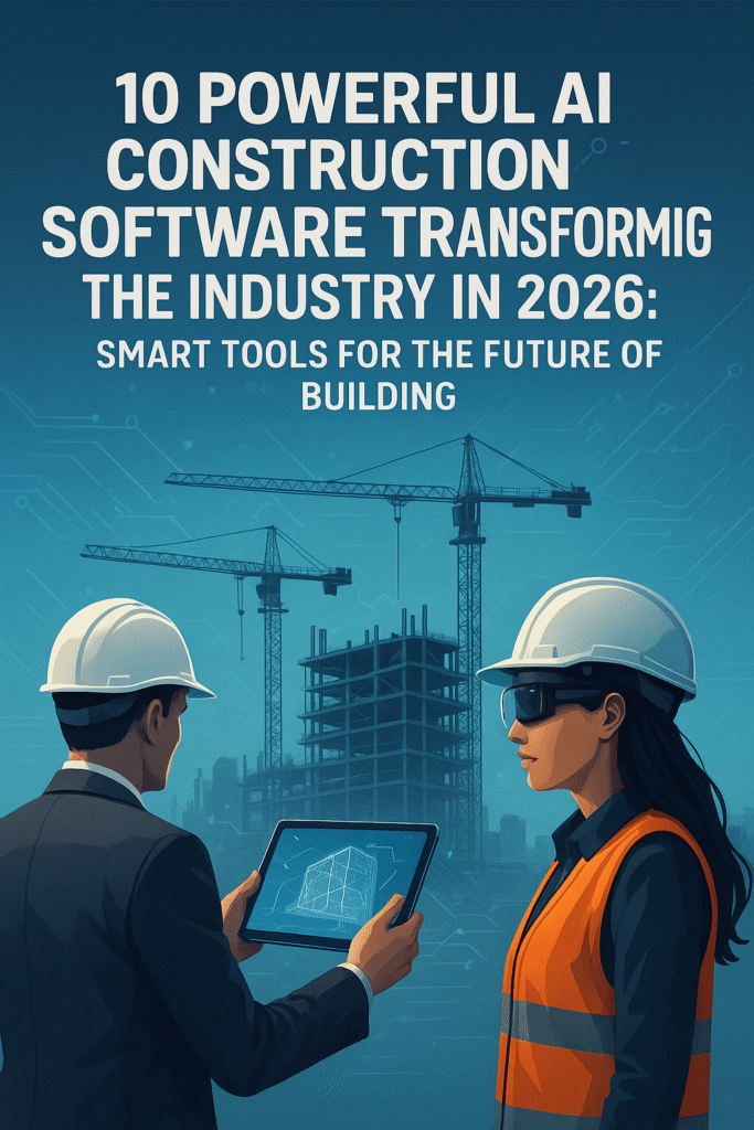 10 Powerful AI Construction Software Transforming the Industry in 2026 Smart Tools for the Future of Building