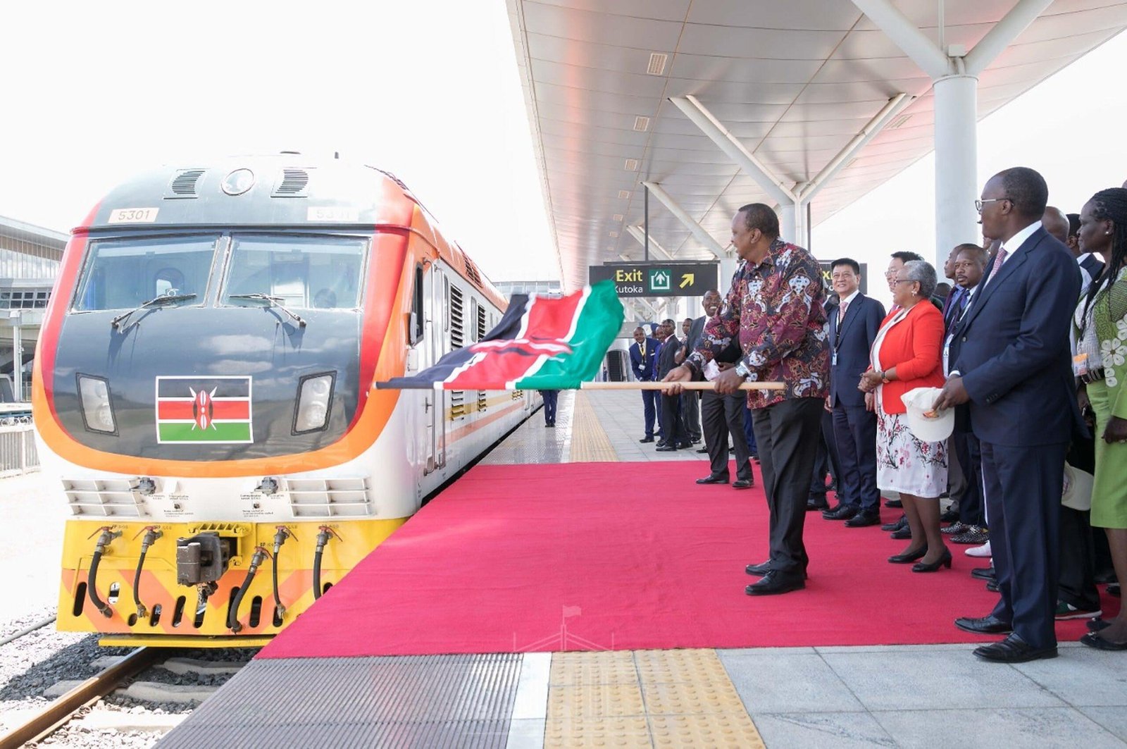 Kenya SGR Project official launch by forner president Uhuru Kenyatta