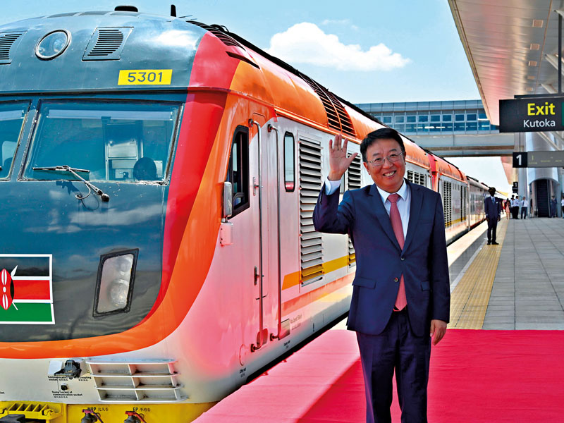 Chinese-Ambassador-to-Kenya-Wu-Peng-at-the-official-launch-of-the-standard-gauge-railway-china-kenya