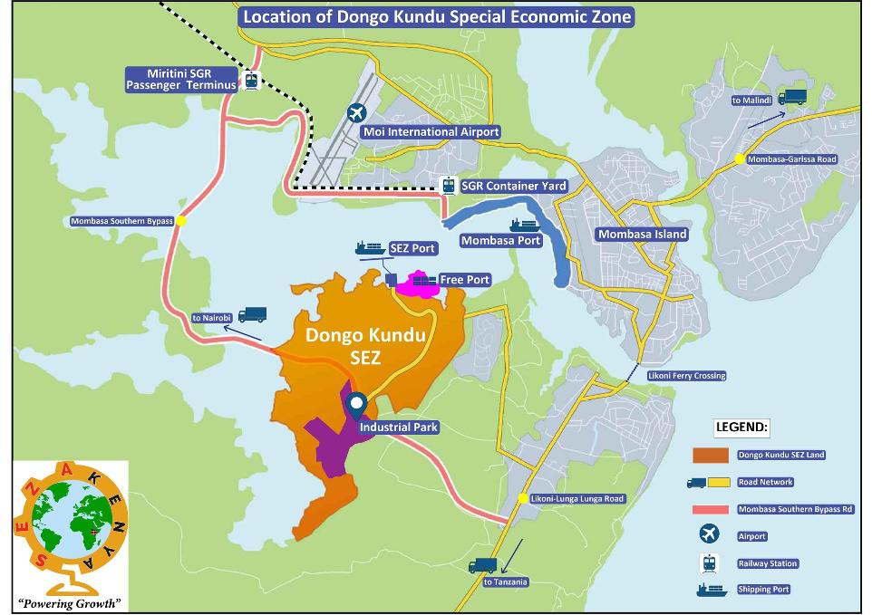 Dongo Kundu SEZ Map: Top 20 Outstanding Construction Projects in Kenya