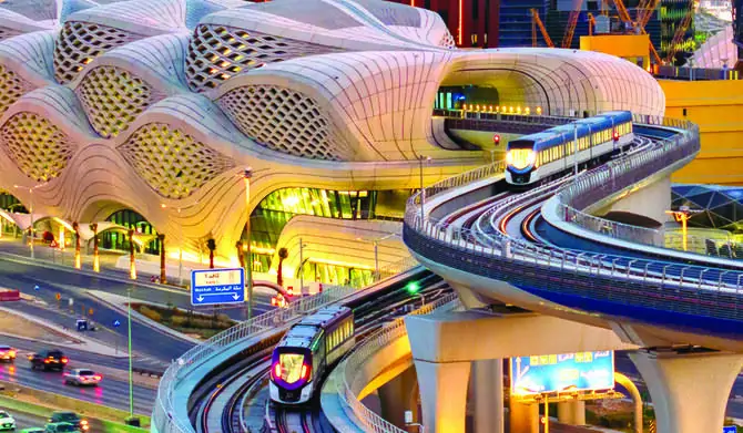 Riyadh metro in operation 
