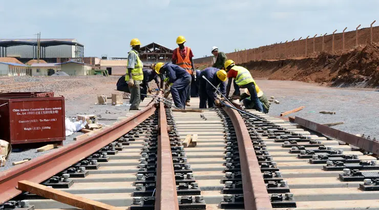 Kenya SGR project under construction