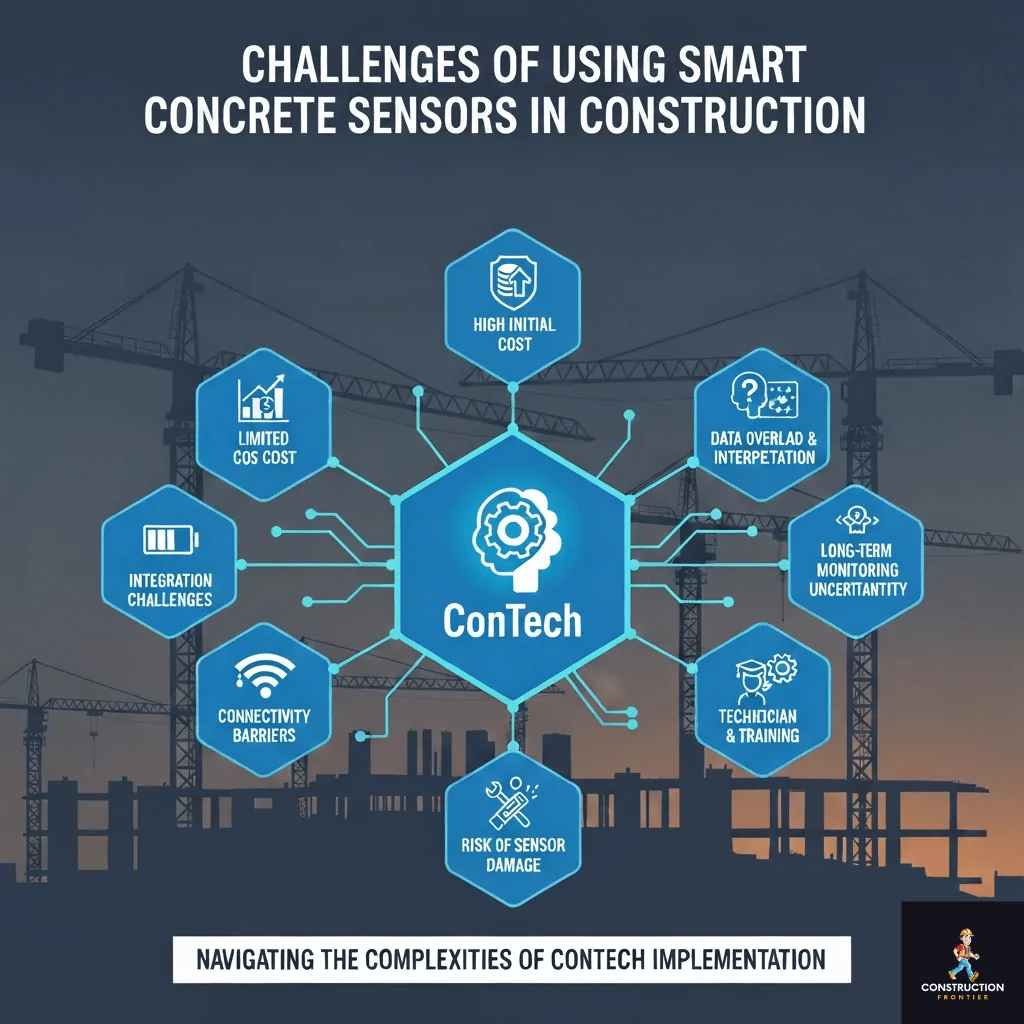 Challenges of Using Smart Concrete Sensors in Construction