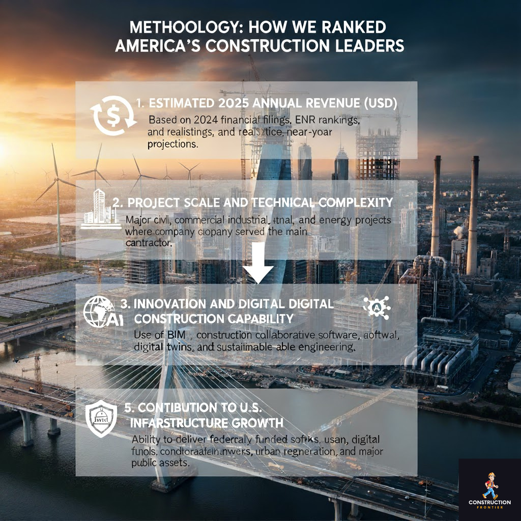 Infographic image of How We Ranked America’s Construction Leaders