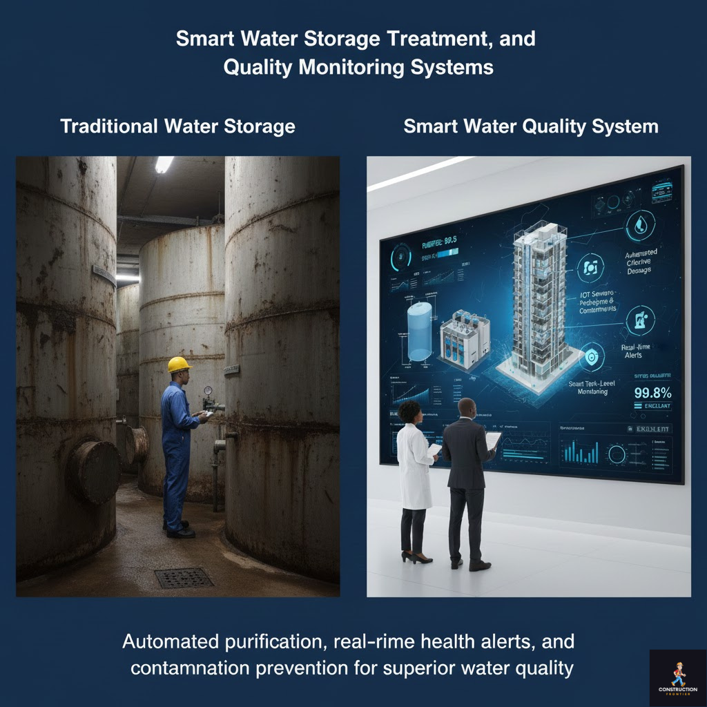Smart Water Storage, Treatment, and Quality Monitoring Systems