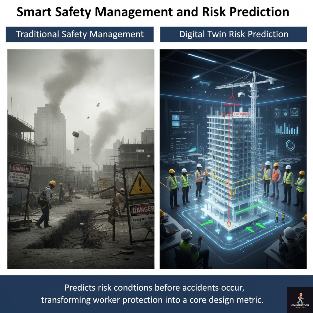 Smart Safety Management and Risk Prediction; digital twin application in construction.