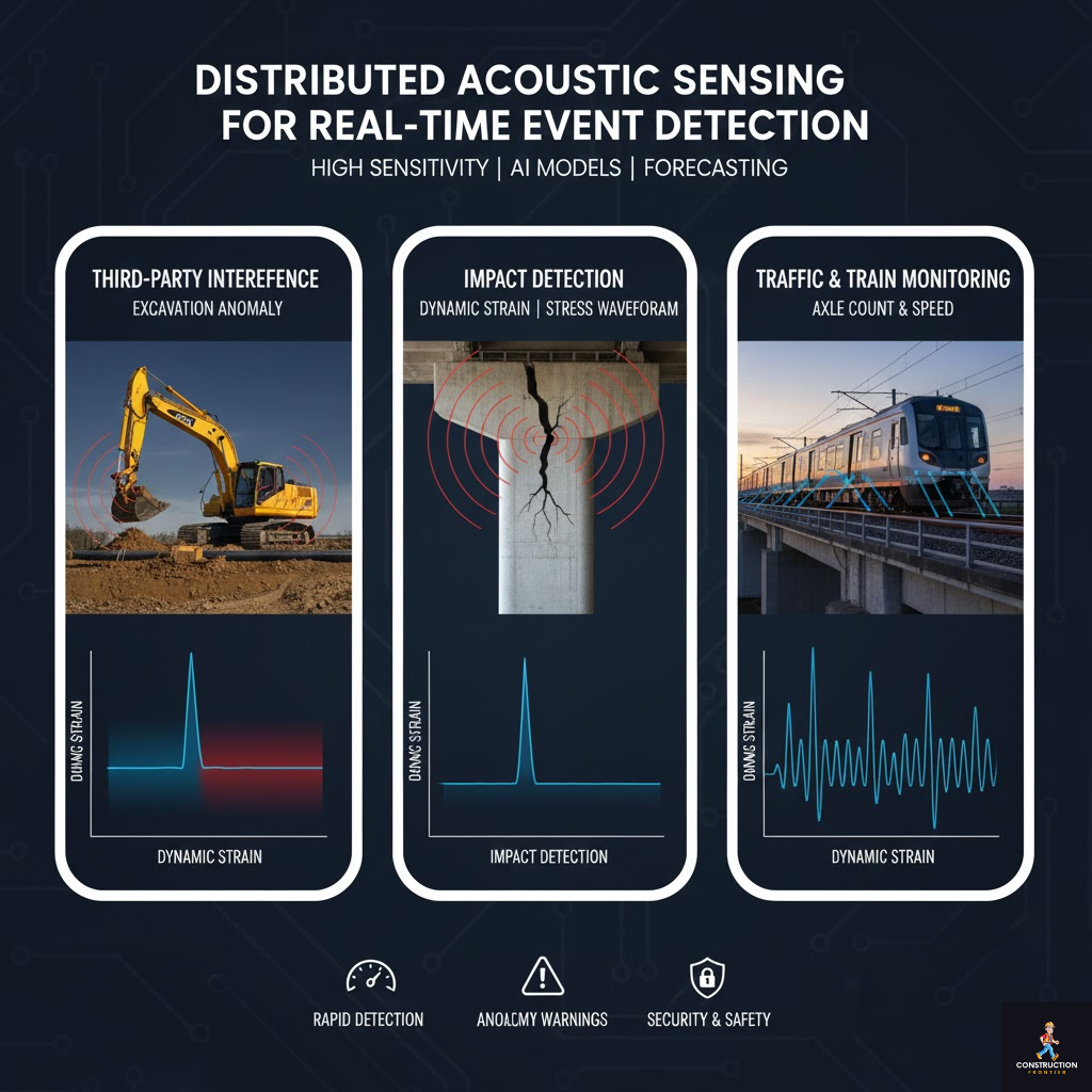 Distributed Acoustic Sensing for Real-Time Event Detection