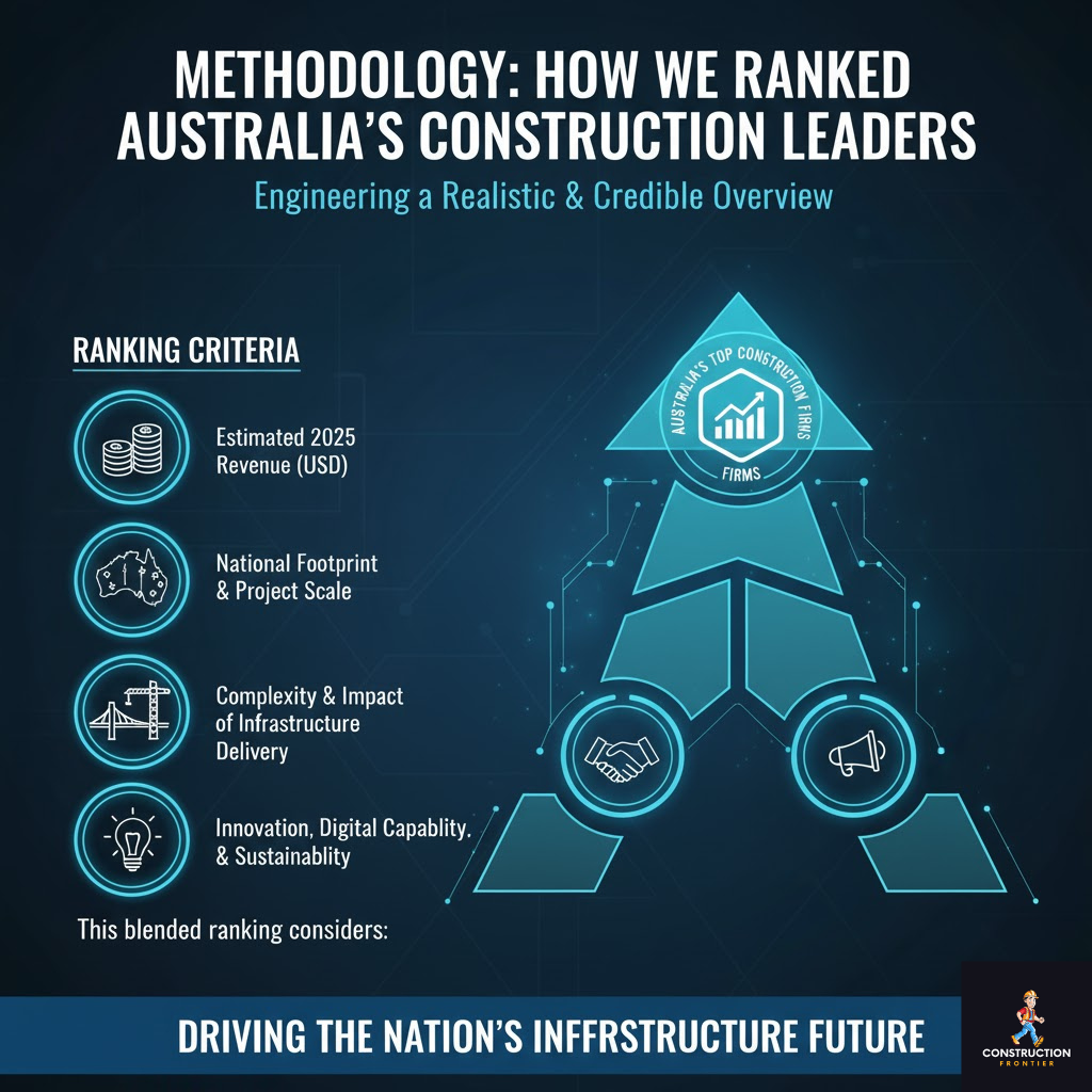 methodology used to rank largest construction companies in Australia