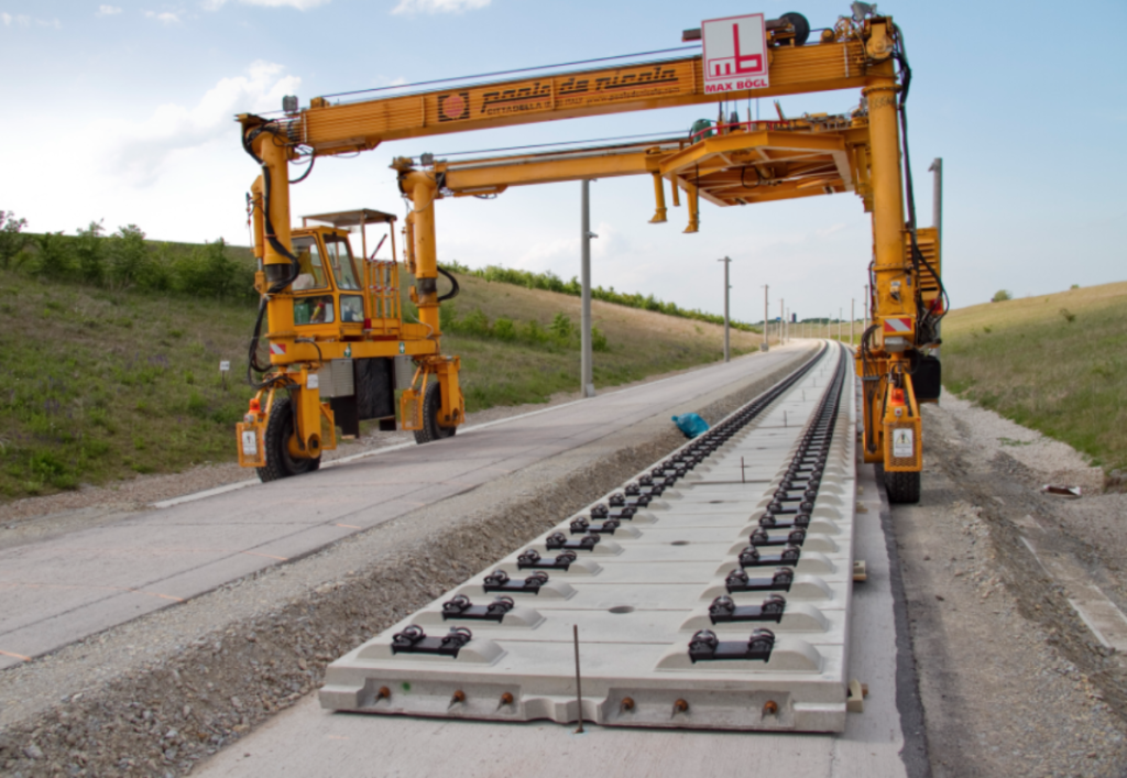 Slab track system used in the High Speed 2 (HS2) UK project