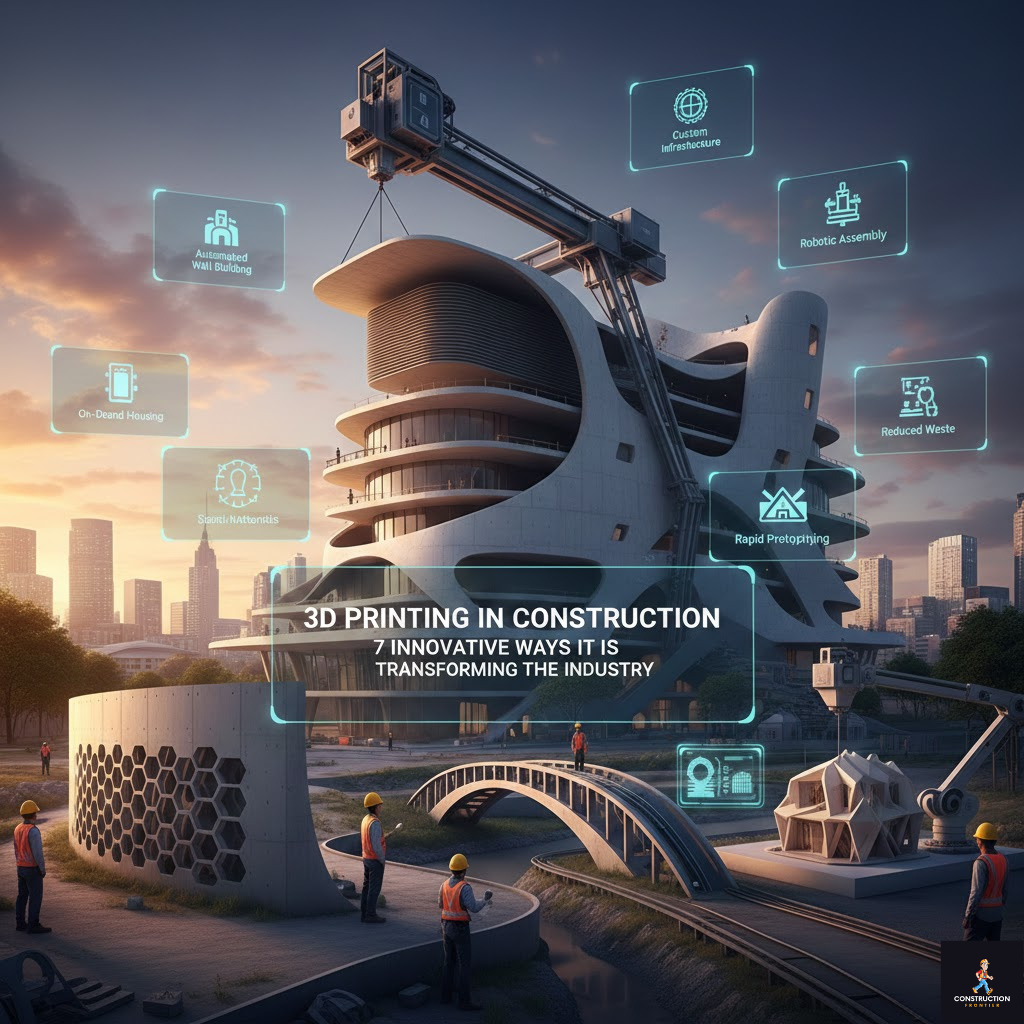 3D Printing in Construction: 7 Innovative Ways It Is Transforming the Industry