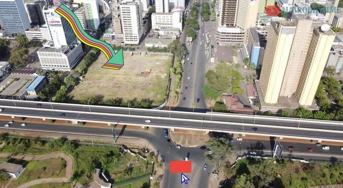 Proposed site for the NSSF 60-storey skyscraper at Kenyatta Avenue and Uhuru Highway junction in Nairobi CBD