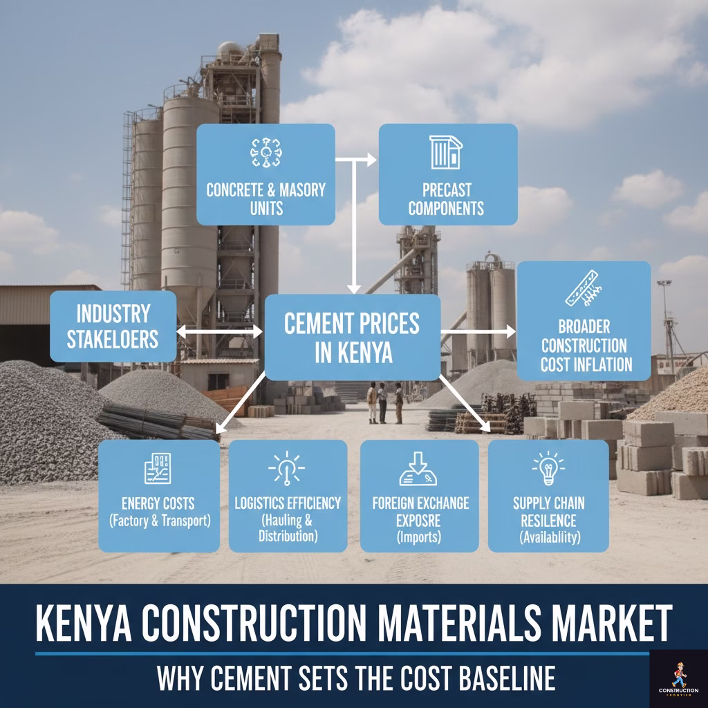 Cement pricing factors in Kenya construction
