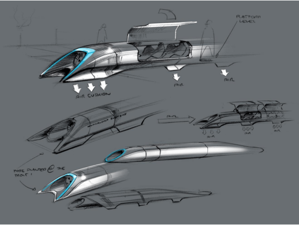Hyperloop white paper design by Elon Musk