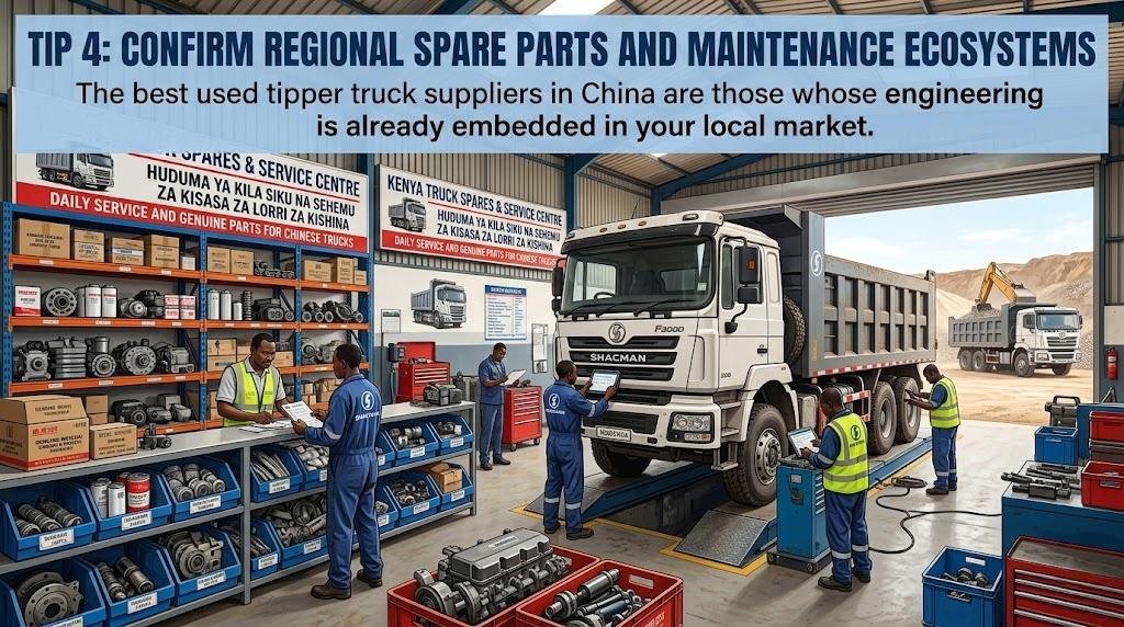 Confirm regional spare parts and maintenance ecosystems.