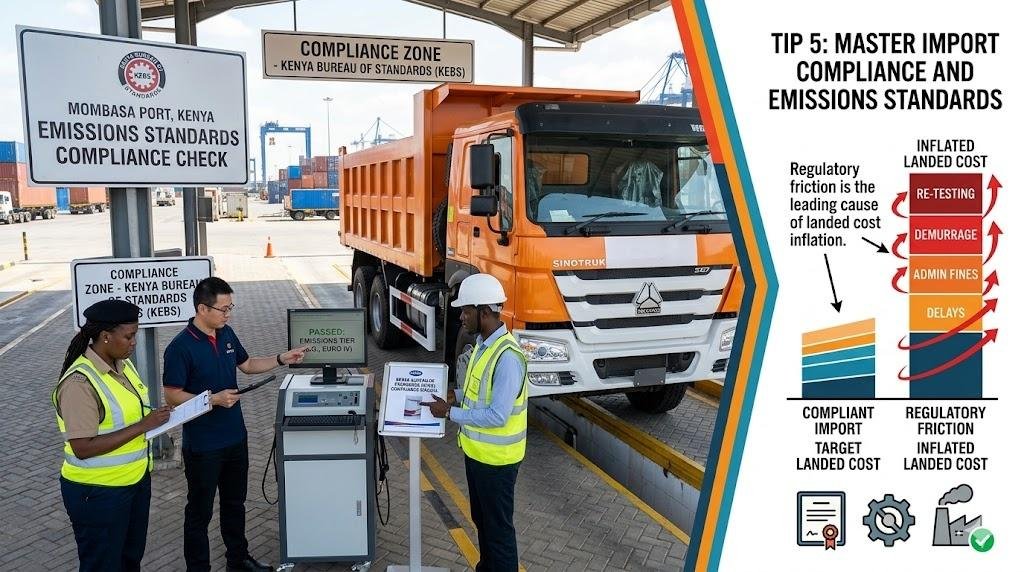 Master import compliance and emissions standards.