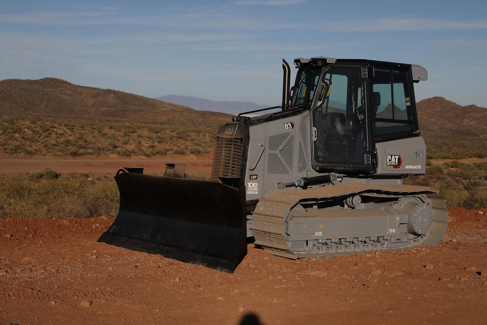 Caterpillar centennial Bulldozer on a construction site