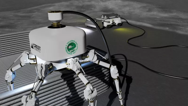 Charlotte, the construction robot is a 5.5-meter spider-like robot.