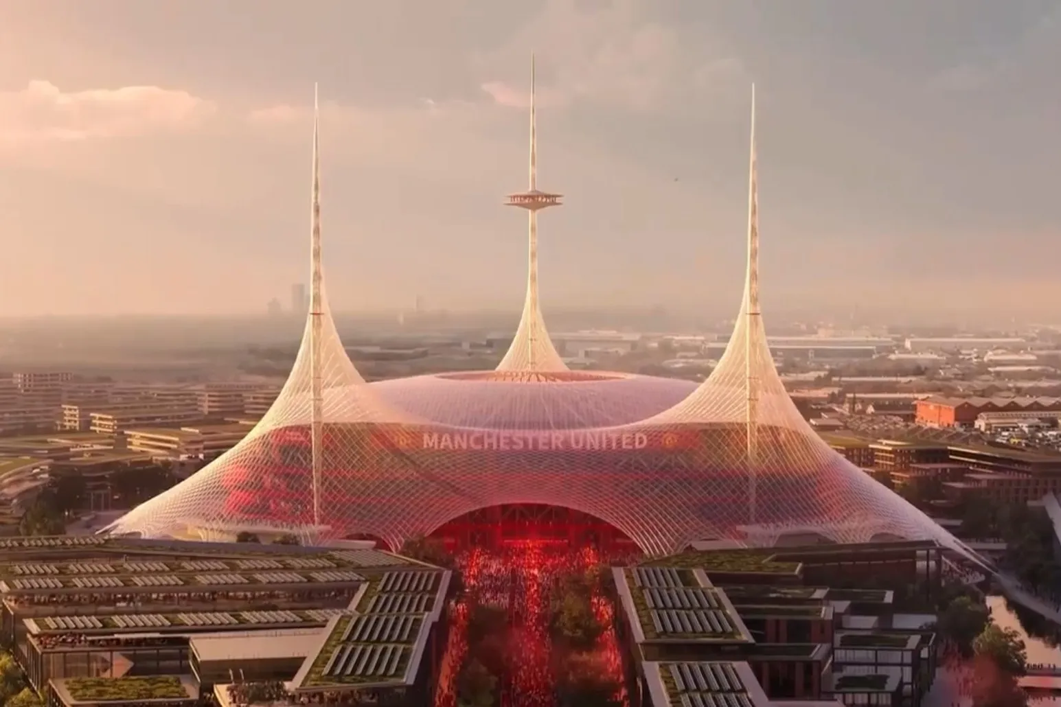 Manchester United Stadium artist impression.