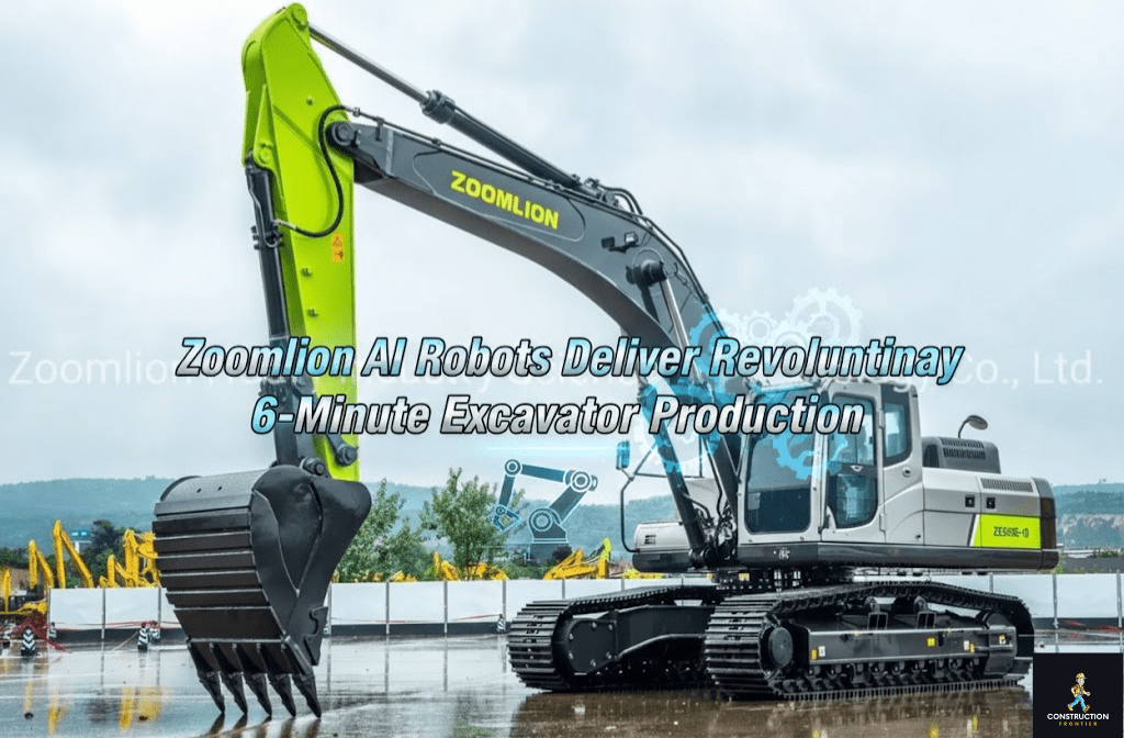 Zoomlion excavator showcasing advanced robotic technology