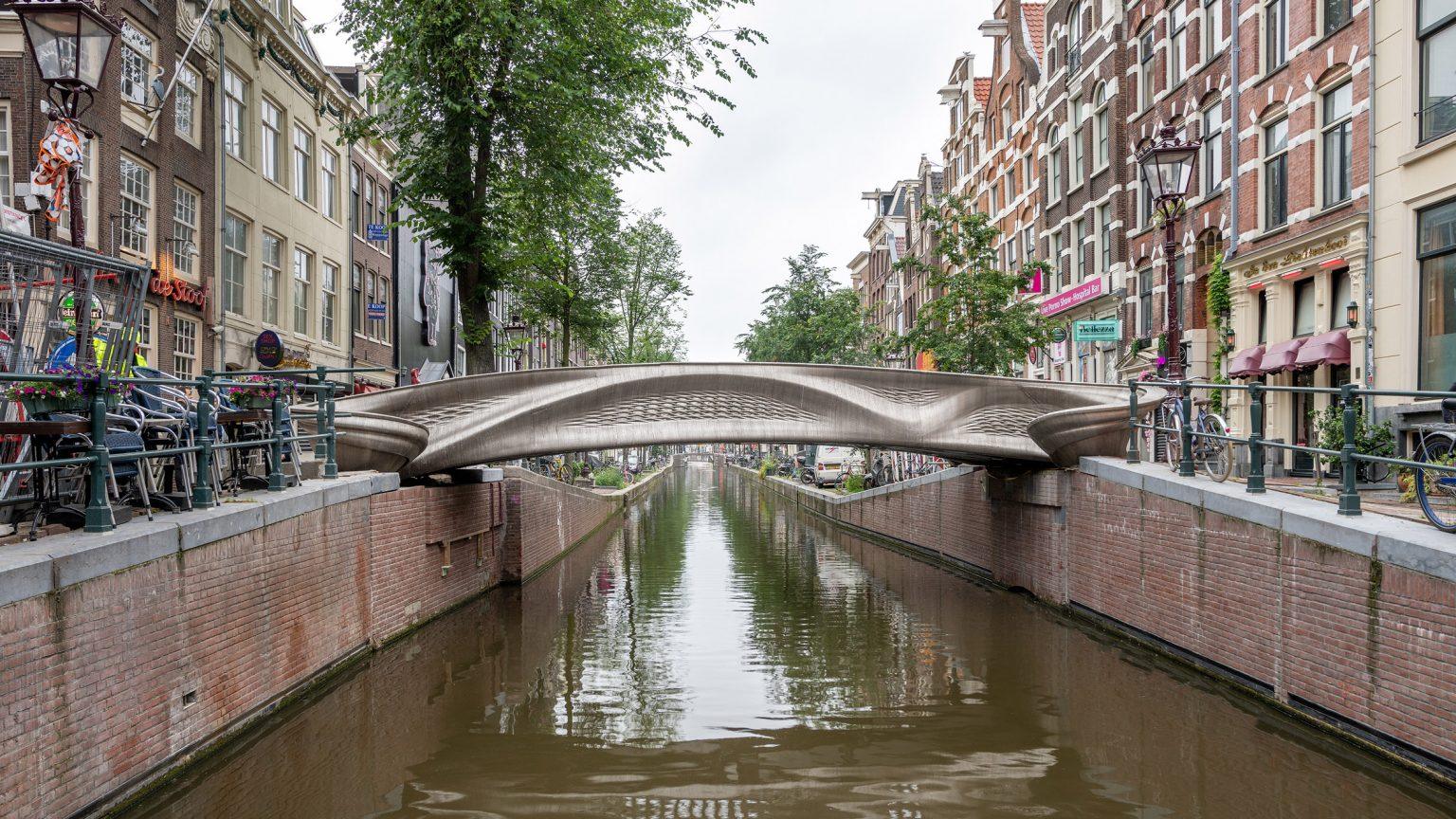 The MX3D bridge in the Netherlands.
