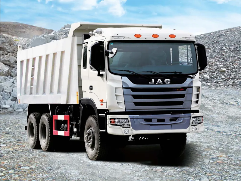 JAC tipper truck.