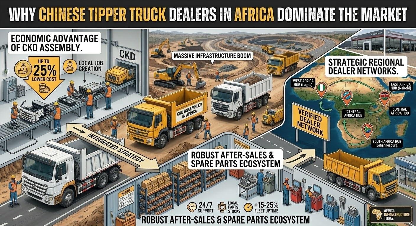 Why Chinese Tipper Truck Dealers in Africa Dominate the Market