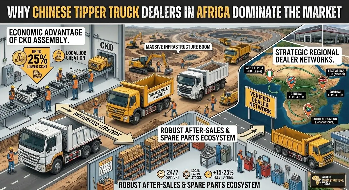Why Chinese Tipper Truck Dealers in Africa Dominate the Market