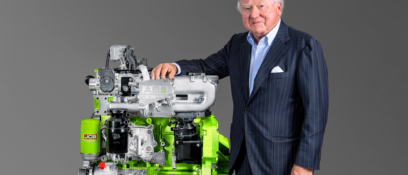 Lord Bamford's JCB hydrogen engine approved.