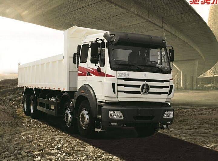 Beiben NG80 sand transporting tipper truck. 