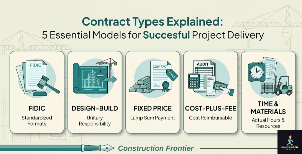 Contract Types Explained: 5 Essential Models from FIDIC to Design-Build for Successful Project Delivery