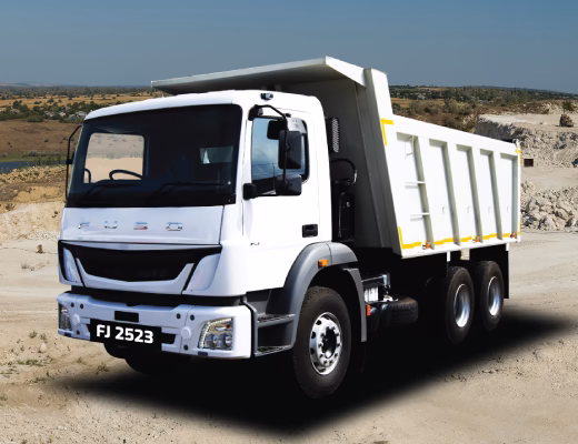 Mitsubishi Fuso Fighter sand truck.