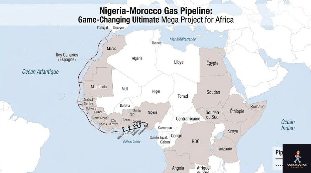 Add the title: Nigeria-Morocco Gas Pipeline: Game-Changing Ultimate Mega Project for Africa