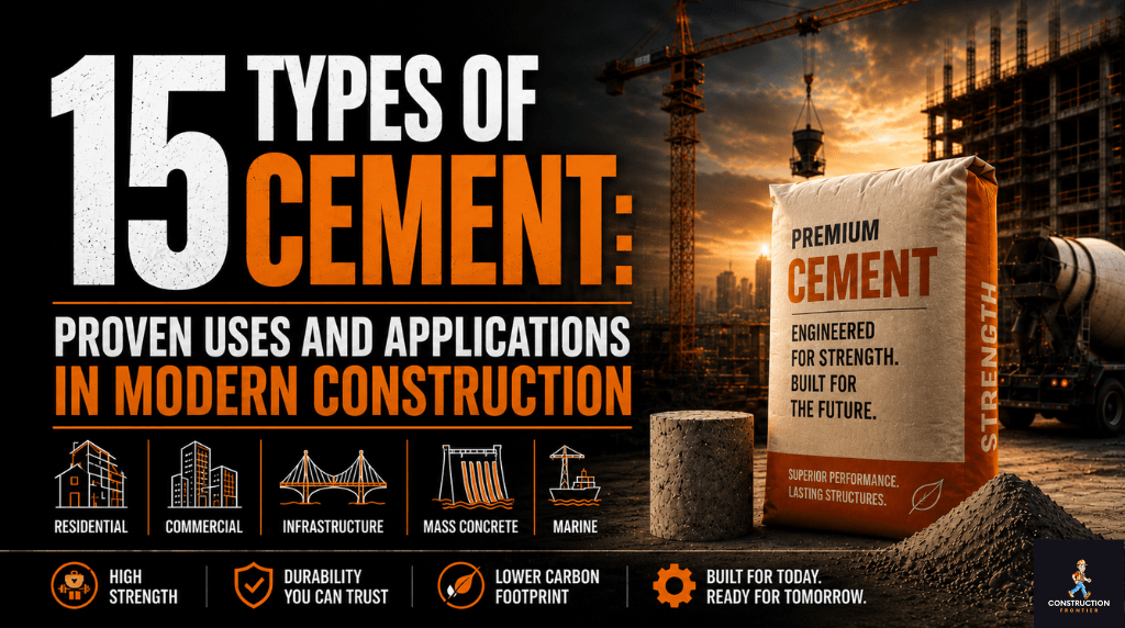 15 Types of Cement Proven Uses and Applications in Modern Construction