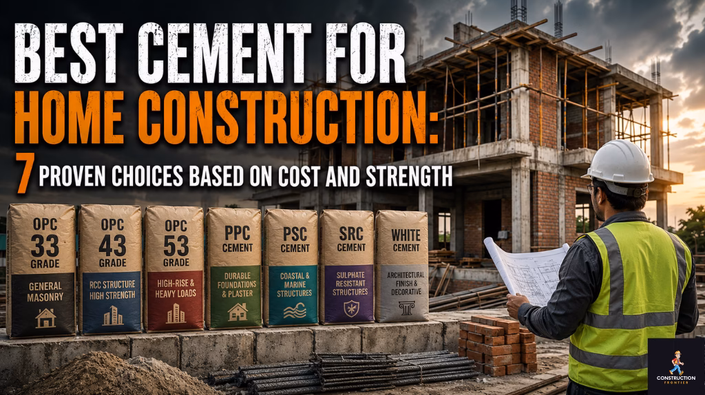 Best Cement for Home Construction 7 Proven Choices Based on Cost and Strength