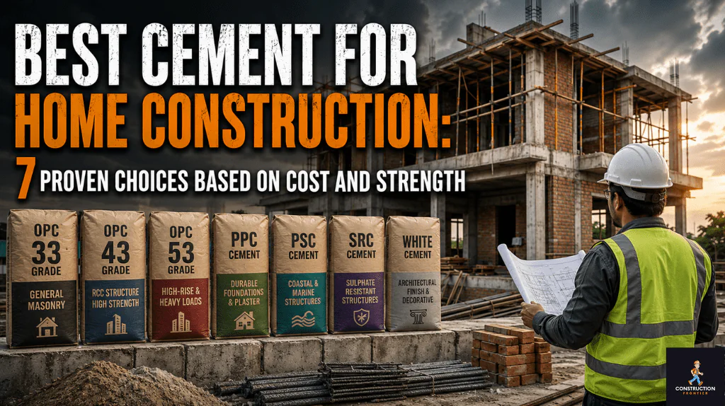 Best Cement for Home Construction 7 Proven Choices Based on Cost and Strength